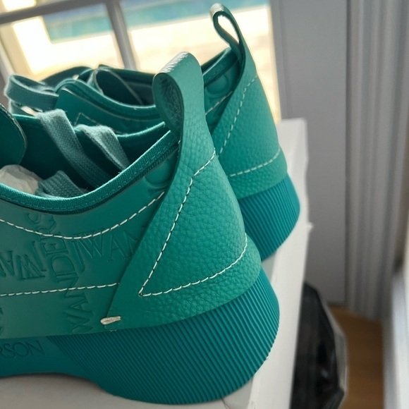 JW Anderson Low Top Sneakers: Turquoise - Picture 8 of 13